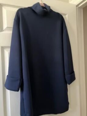 NWT SPANX Air Essentials Turtle neck dress in Timeless Navy